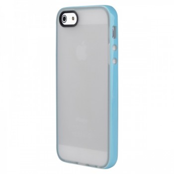 Чехол-бампер для iPhone 5 от Baseus Twins Case  (white/blue)