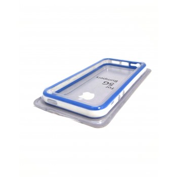 Бампер для iPhone 5/ 5 S/ 5 C Bumper (blue/ white)