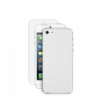 Кожаная накладка для iPhone 5 Deppa (white)