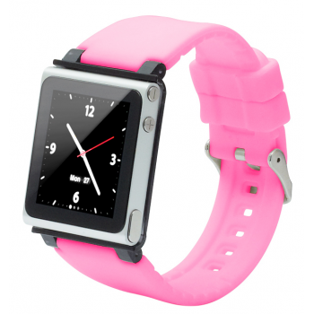 Чехол - браслет для iPod iWatchz  nano clip system (pink)