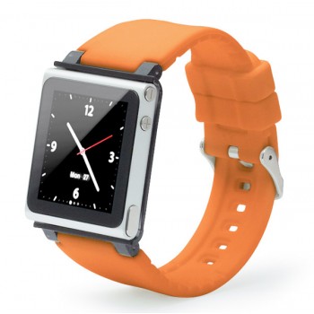 Чехол - браслет для iPod iWatchz  nano clip system (orange)