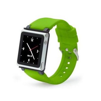 Чехол - браслет для iPod iWatchz  nano clip system (green)