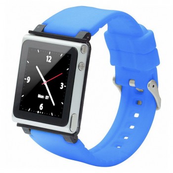 Чехол - браслет для iPod iWatchz  nano clip system (blue)