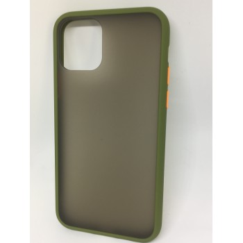 Чехол iPhone 11 Pro Антишок (темно-зеленая рамка)
