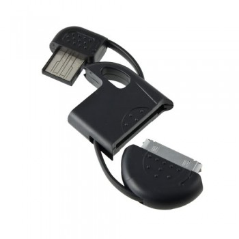 Брелок-кабель зарядки iPhone (30 Pin) Black